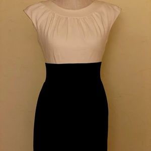 White/Black basic dress
